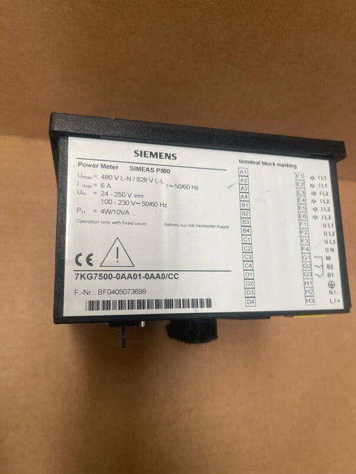 SIEMENS SIMEAS P500 - 7KG7500-0AA01-0AA0/CC - Power Meter