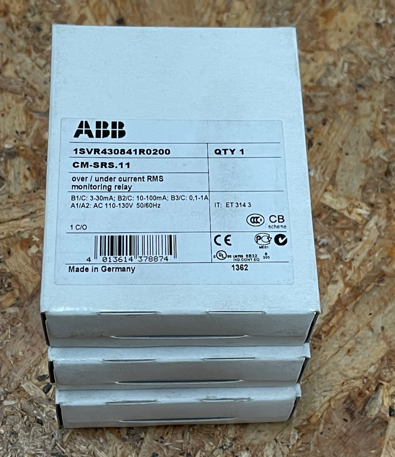 ABB – CM-SRS.11 (1SVR430841R0200) – Current Monitoring Relay, 3–30mA/10–100mA