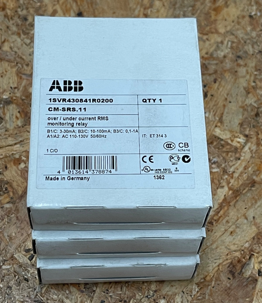 ABB – CM-SRS.11 (1SVR430841R0200) – Current Monitoring Relay, 3–30mA/10–100mA
