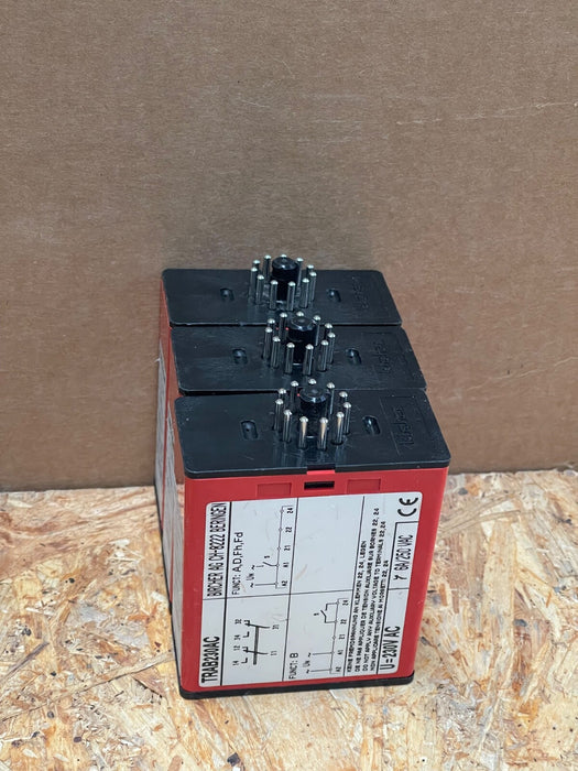 Bircher – TRAB230AC – Universal Time-Delay DIN-Rail Relay, 1 s–10 h, 230 V AC