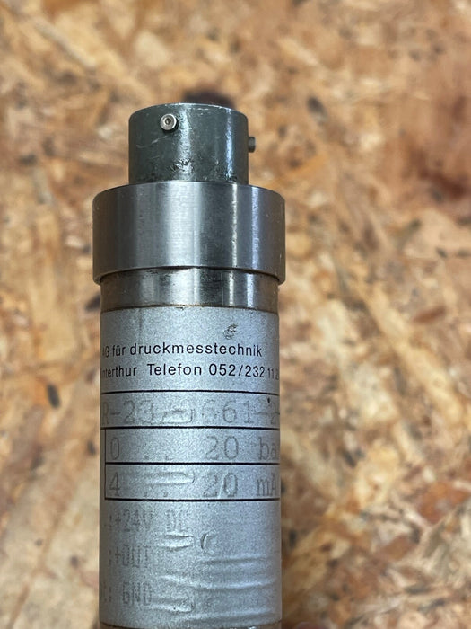 Keller - PR-23/8661-20 - Pressure Transmitter, 0–20 bar, 4–20 mA Output