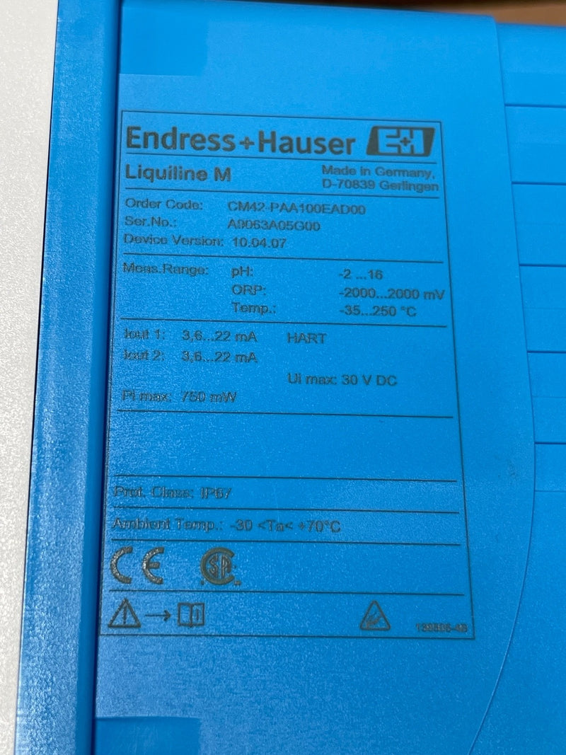 Endress+Hauser – CM42-PAA100EAD00 – Liquiline M CM42 Transmitter