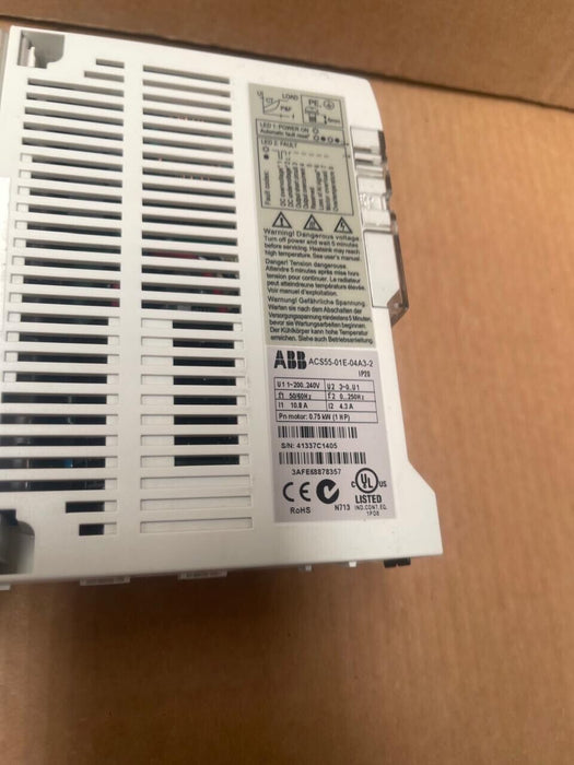 ABB - ACS55-01E-04A3-2 - Micro Drive, 0.75 kW, 4.3 A, 230 V