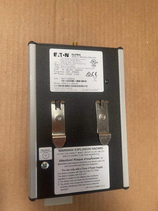 Eaton ELPRO - 450U-E-L-440-W - Wireless Ethernet Modem, 440 MHz, 10–500 mW