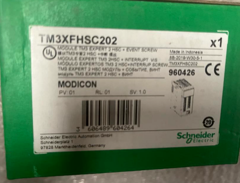 Schneider Electric Modicon TM3XFHSC202 counter module, TM3, high speed
