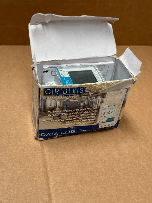 Orbis – OB174012 Data Log – 2‑DIN Daily/Weekly Digital Time Switch, 16 A, 230VAC