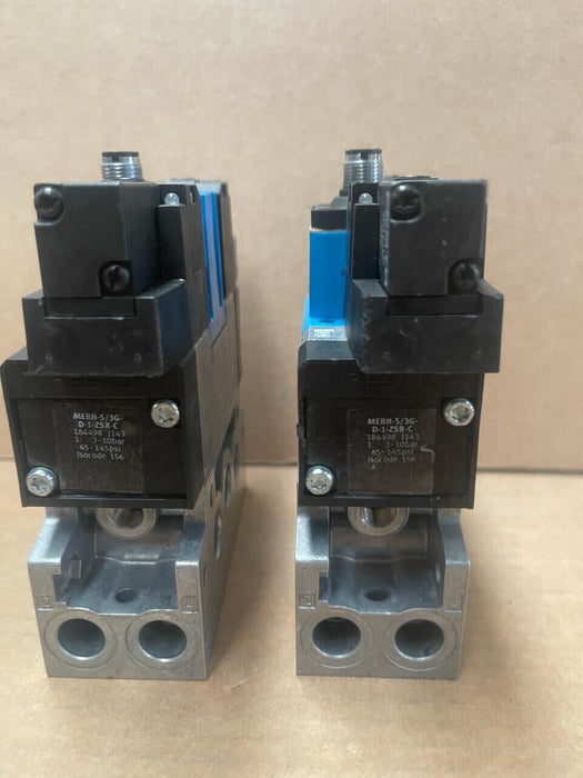 Festo - MEBH-5/3G-D-1-ZSR-C 184498 Magnetventil + 2x MSEB-3-24DC 373855D