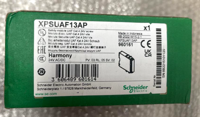 Schneider Electric Harmony XPSUAF13AP Safety Module UAF Cat.4 24V Screw