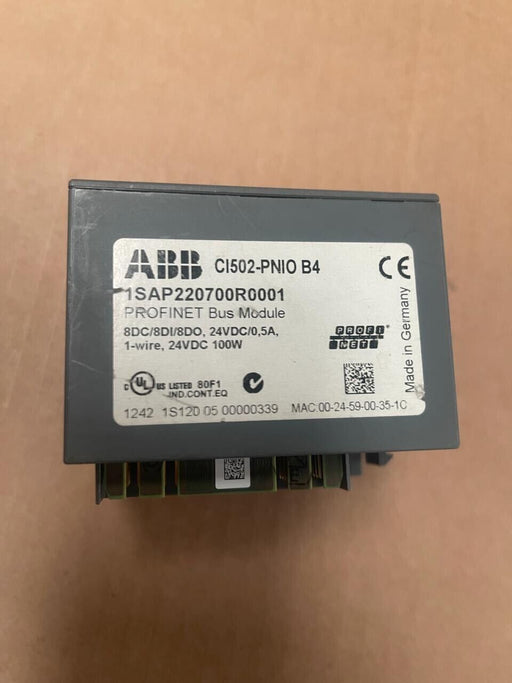 ABB - CI502-PNIO B4 - 1SAP220700R0001 - PROFINET Bus Module 8DC/8D1/8DO