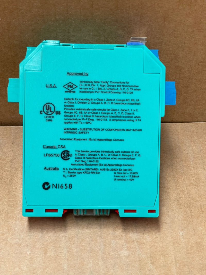 Pepperl+Fuchs – KFD2‑RR‑Ex1 (71847) – 1‑Channel Temperature/Resistance Repeater