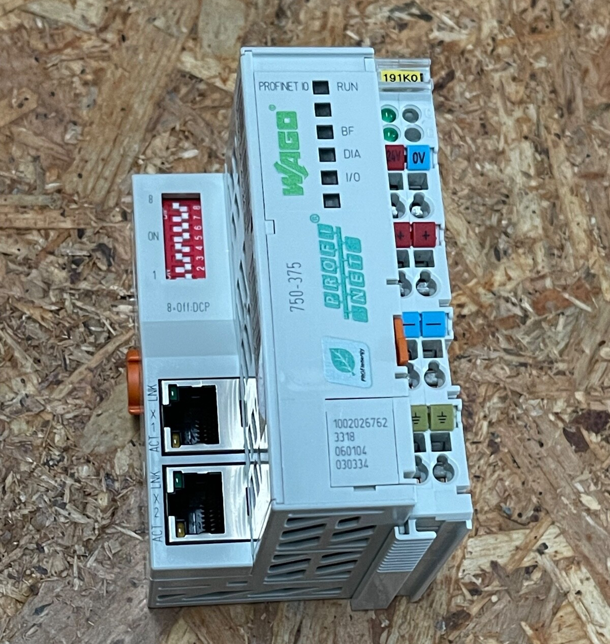 Wago Profinet Module WAGO - 750-375 - PROFINET IO Fieldbus Coupler, 3rd Gen, 24 V DC, IP20 ...