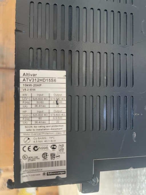 Schneider Electric, ATV312HD15S6, Variable Speed Drive 15kW - 20HP