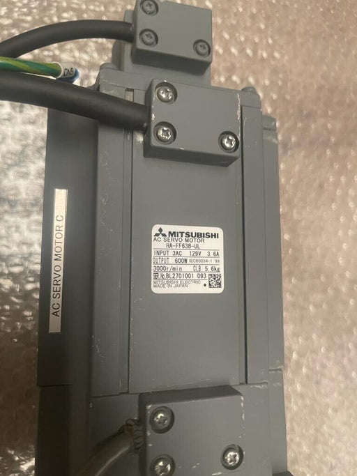MITSUBISHI AC SERVO MOTOR HA-FF63B-UL 3AC 600W 3000r/min
