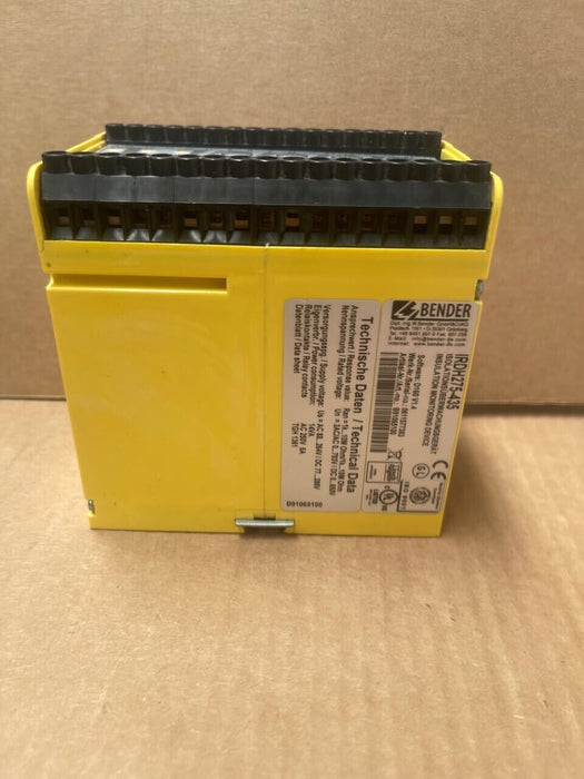BENDER - ISOMETER - IRDH275-435 - Isolation Monitoring