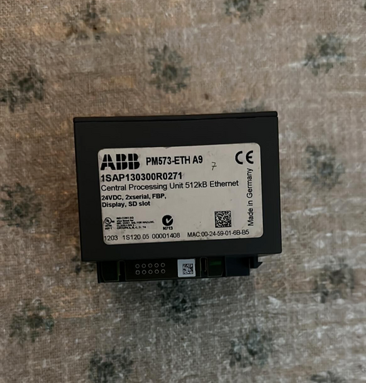 ABB, 1SAP130300R0271, PM573-ETH A9 Central Processing Unit