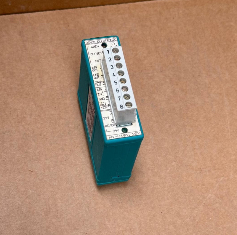 Rinck Electronic – MV‑U10V.10V/S/120mA (B101.3) – Voltage Signal Converter 0–10