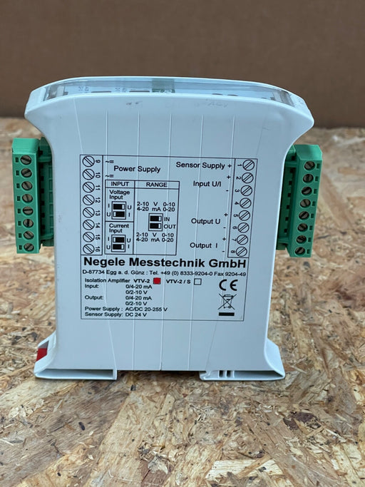 Negele - VTV-2 - Universal Isolation Amplifier, 0–10 V / 0/4–20 mA