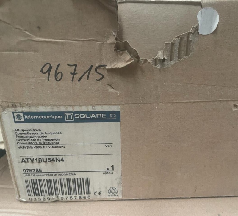 Telemecanique SQUARE D - ATV18U54N4 - AC Speed Drive 3kW/4HP 380-480V