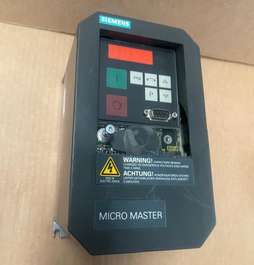 Siemens 6SE3111-5CA40 MICROMASTER VFD, 250W, 1/3-Phase, 230V AC