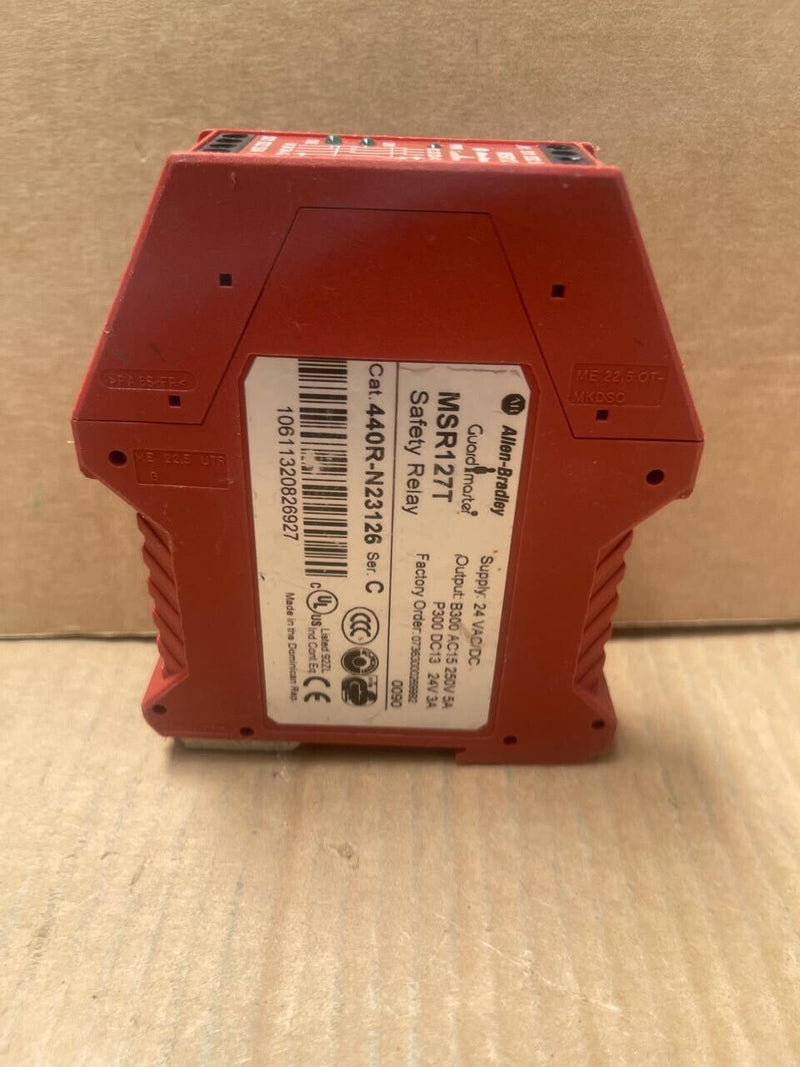 Allen-Bradley - MSR127T - Guardmaster Safety Relay, 24V AC/DC, 3NO/1NC Outputs