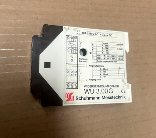 Schuhmann Widerstandsumformer WU 3.00 G