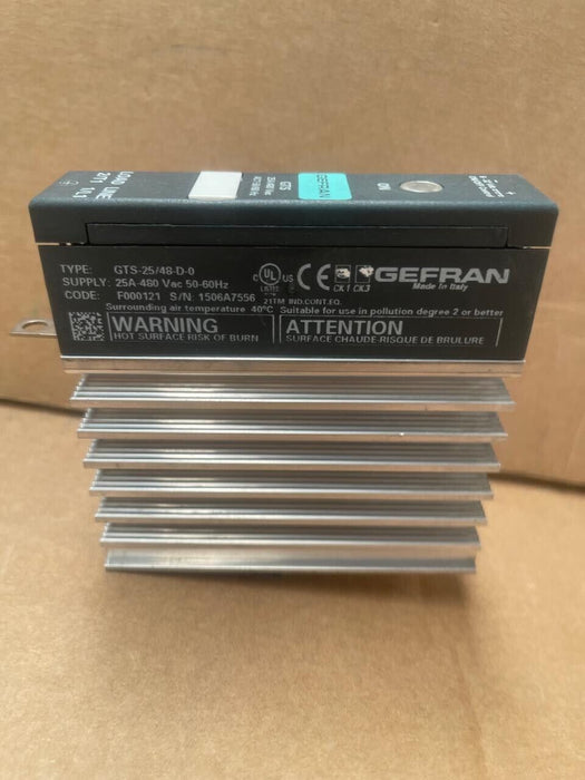Gefran - GTS-25/48-D-0 - 25A 480V AC Solid State Relay