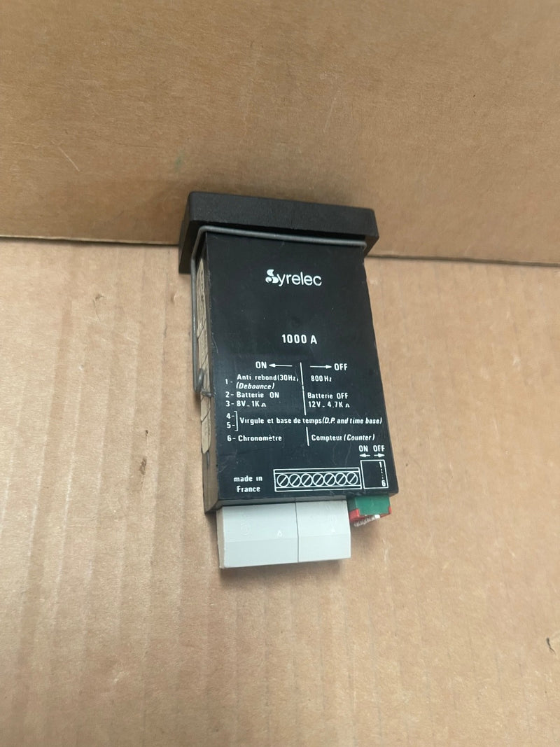 Syrelec – 1000 A – Programmable Counter/Timer Module (6-Digit LCD)