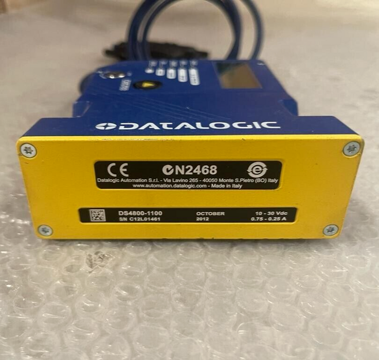 Datalogic, DS4800-1100, Industrial Laser Scanner N2468 10-30VDC 0.75-0.25A N2468