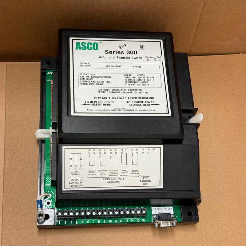 Asco Interface ASCO – 473670-005 – Transfer Switch Control Interface Board — VOLTWERK ...