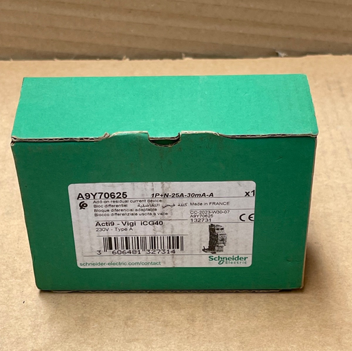 Schneider Electric – A9Y70625 – Acti9 Vigi iCG40 RCD Block 1P+N 25 A 30 mA