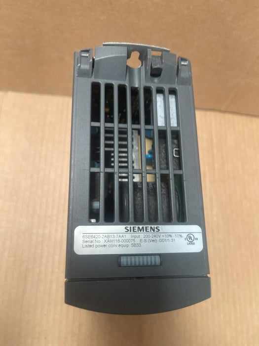 Siemens - 6SE6420-2AB13-7AA1 - MICROMASTER 420 Inverter, 0.37 kW, 1AC 200-240V