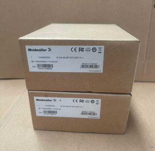 Weidmüller - 1240920000 - IE-SW-BL08T-6TX-2SC Unmanaged Ethernet Switch