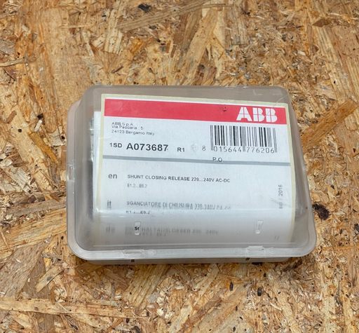 ABB – 1SDA073687R1 – YC E1.2..E6.2‑XT7M Shunt Closing Release 220‑240 V AC/DC