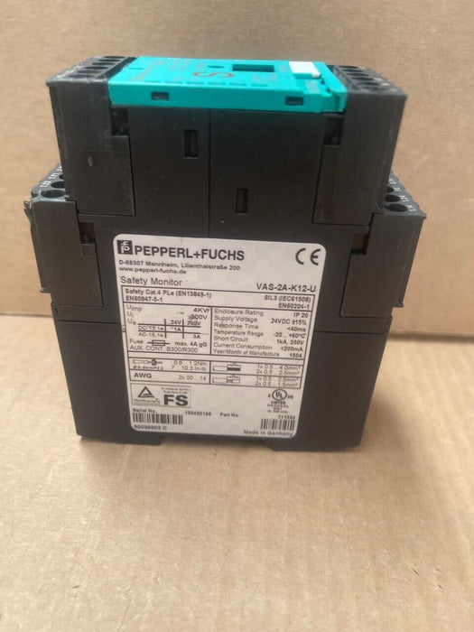 PEPPERL+FUCHS - VAS-2A-K12-U - Safety Monitor 2 integrated safe outputs