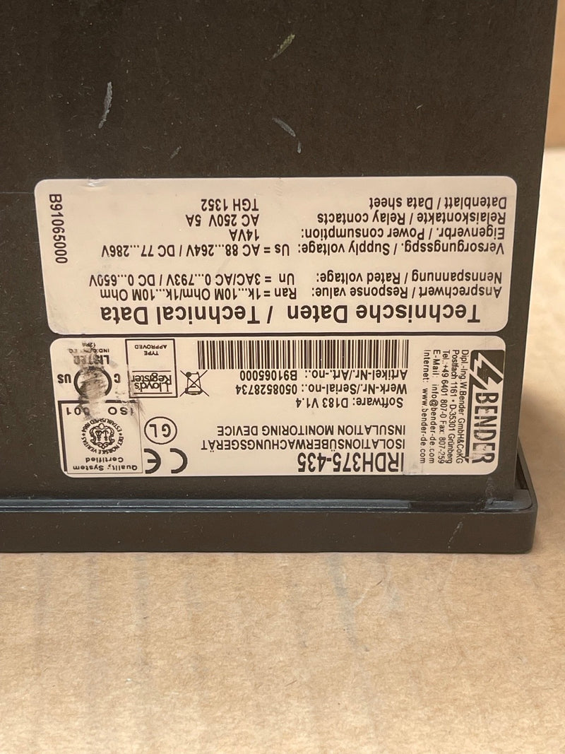 Bender – IRDH375‑435 – Insulation Monitoring Device
