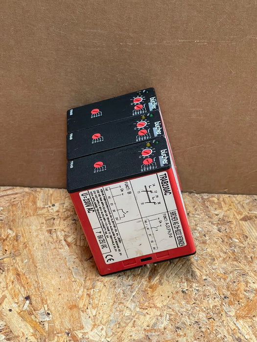 Bircher – TRAB230AC – Universal Time-Delay DIN-Rail Relay, 1 s–10 h, 230 V AC
