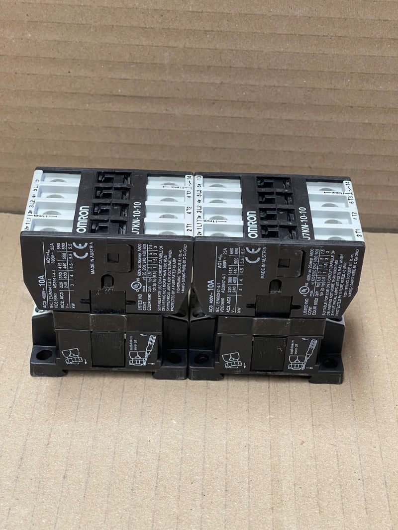 Omron – J7KN‑10‑10 – 3‑Pole Motor Contactor 10 A AC3 (4 kW)
