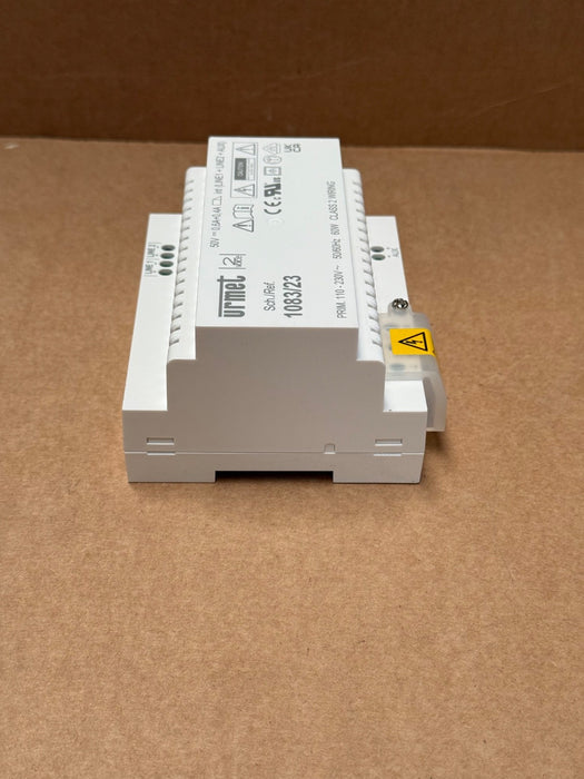 Urmet – 1083/23 – 2Voice Riser Power Supply, 60 W, DIN‑Rail (6‑Module)