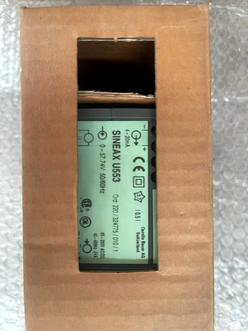 Camille Bauer Sineax U553 Messumformer Ord: 220/324775/010/1