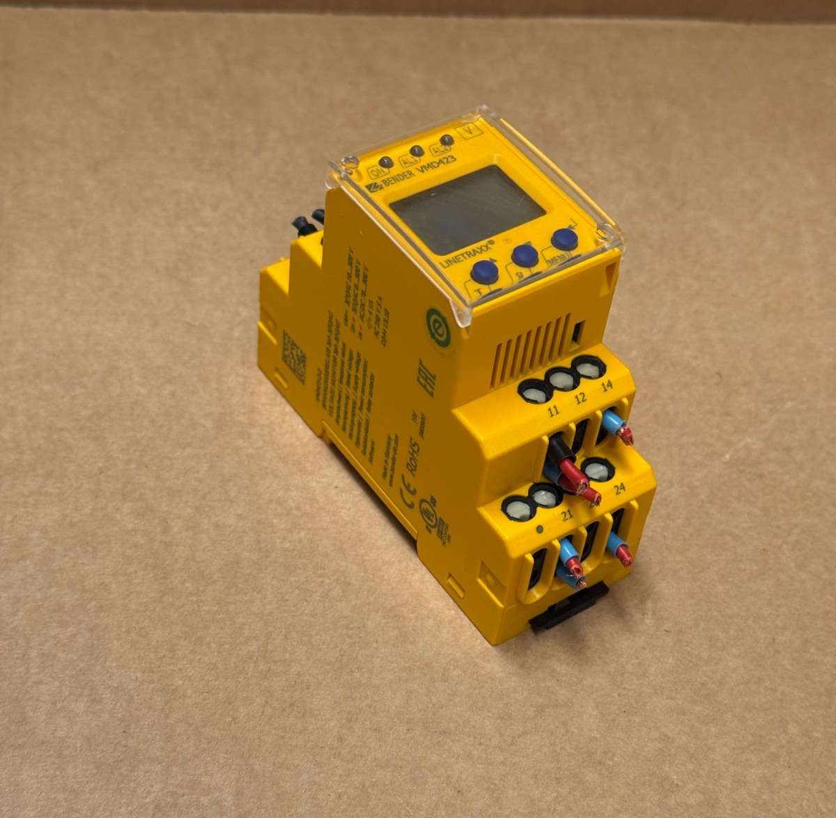 Bender – VMD423-D-2 – 3-Phase Voltage & Frequency Monitoring Relay ...