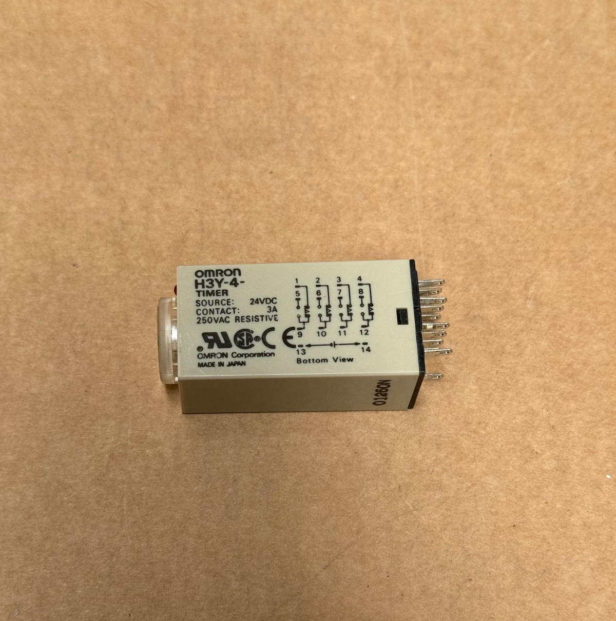 Omron – H3Y‑4 – Solid‑State 4PDT ON‑Delay Timer, 14‑Pin Socket, 0.5 s ...