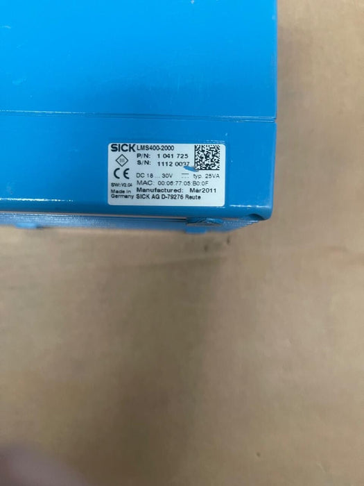 SICK - LMS400-2000 - 2D LiDAR Sensor, Short-Range, Indoor Use, 0.7–3 m Range