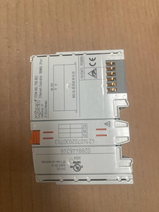 WAGO - 750-852 - Controller ETHERNET 3. Generation; ECO