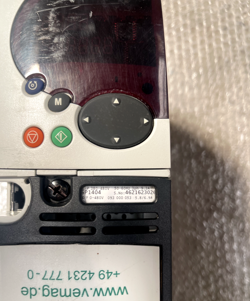 VEMAG SP1404 2.2kW Inverter Drive 380...480VAC Three Phase 5.8/6.9A (4621623026)