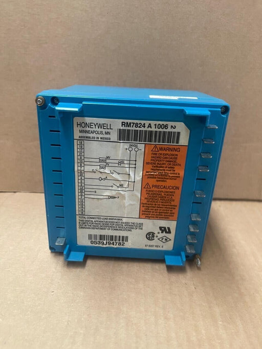 Honeywell - RM7824A1006 - Primary Control Relay Module, 24V DC