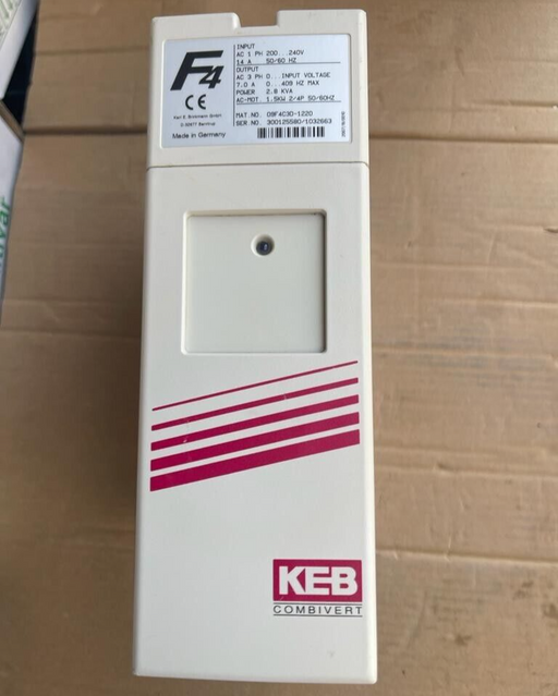 KEB Combivert, 09F4C3D-1220, F4 Series, 1.5kW 2/4HP