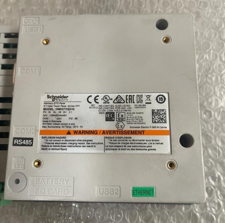 Schneider Electric, HMIGTO2310, Harmony GTO Color Touch Panel QVGA-TFT