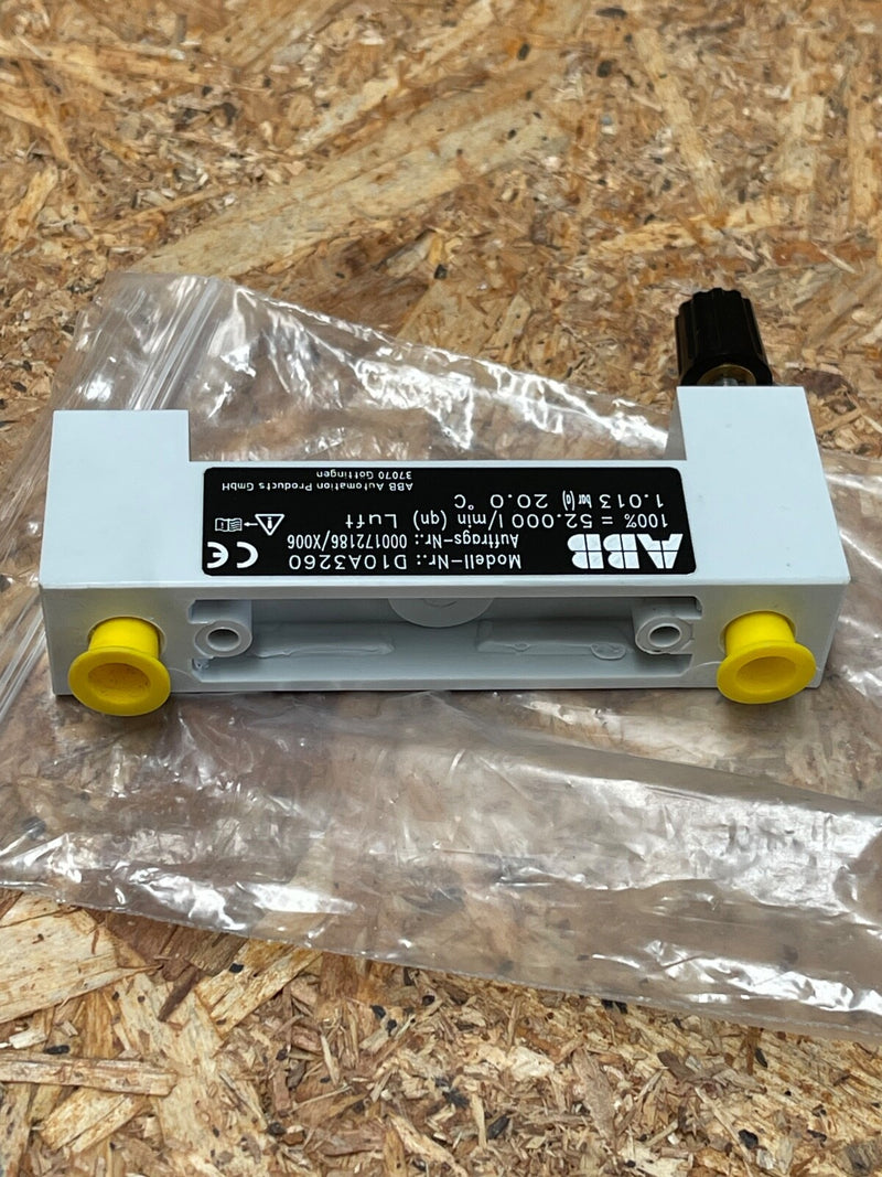 ABB – D10A3260 – All‑Plastic Purge (Variable‑Area) Flow Meter, 1/8″ NPT