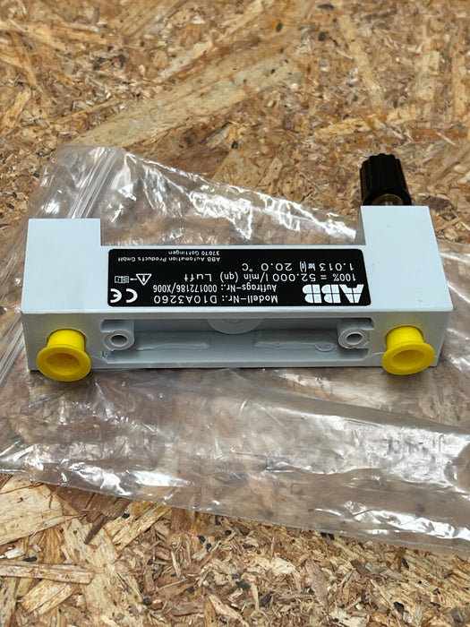 ABB – D10A3260 – All‑Plastic Purge (Variable‑Area) Flow Meter, 1/8″ NPT