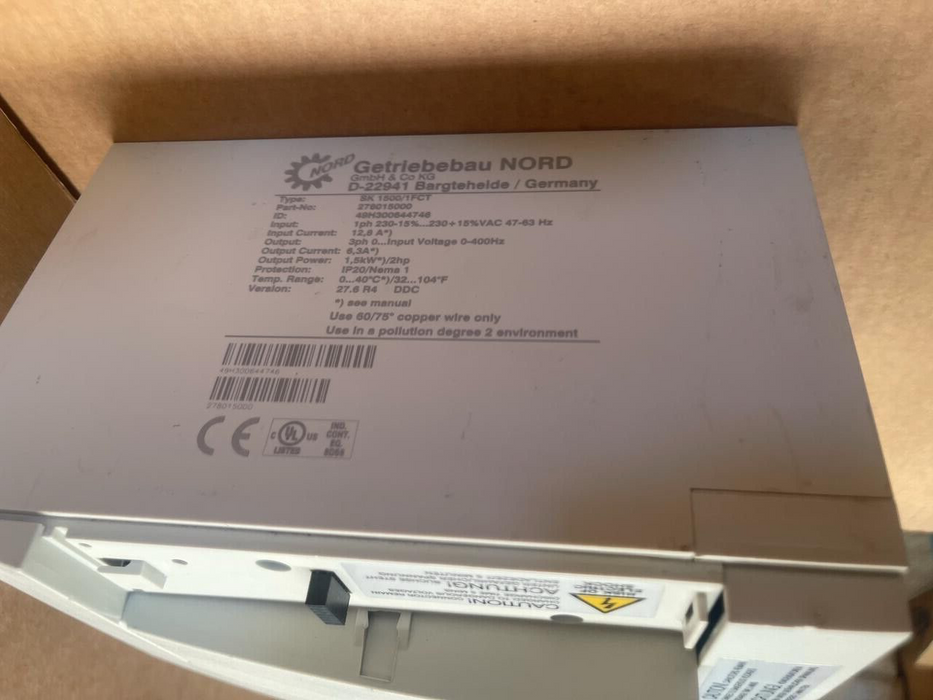 NORDAC Vector MC - SK1500/1FCT - VFD 1.5kW